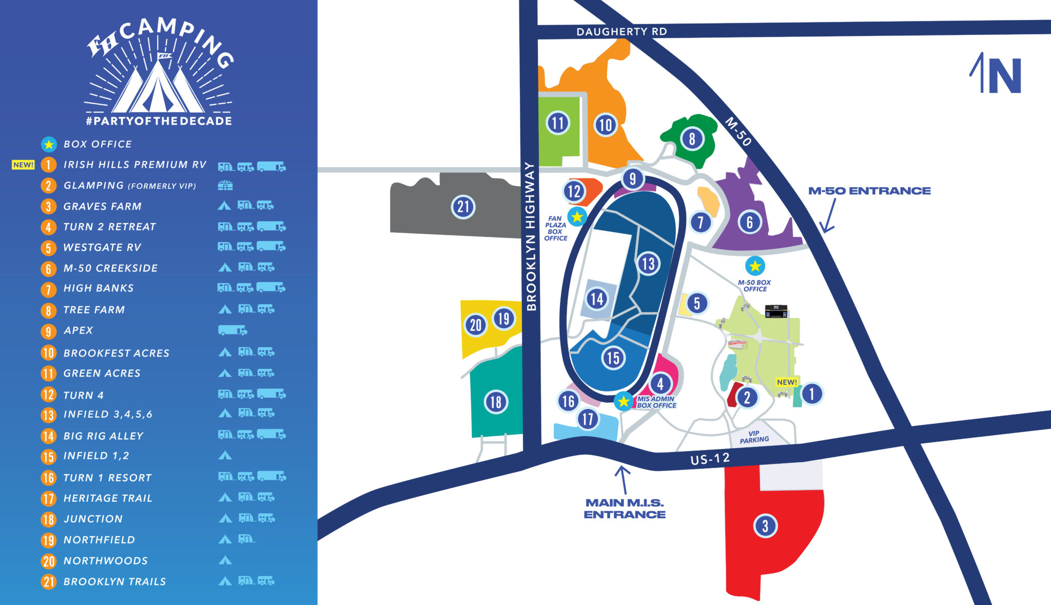 Camping FASTER HORSES FESTIVAL 2023